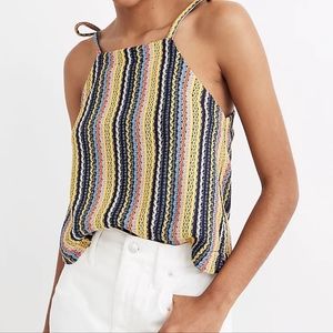 Texture & Thread x Madewell Tie Shoulder Tank Top on Rainbow Crochet, small